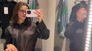 10. Transparent Clothes Try on Haul with Emily #2