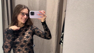 2. Transparent Clothes Try on Haul with Emily #2