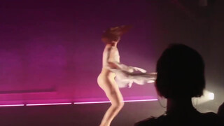 2. Nude on stage