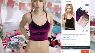 9. Trying on $1 bras panties! Expectation Vs Reality (Review Video) Part 1