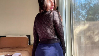 2. See Through Tops Try-On Haul (transparent)