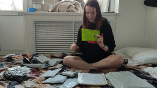 4. Unboxing packages with Aliexpress that have lots of underwear for me