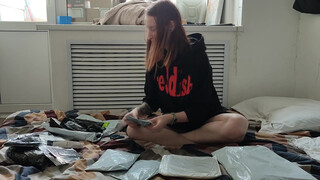 7. Unboxing packages with Aliexpress that have lots of underwear for me