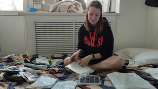 8. Unboxing packages with Aliexpress that have lots of underwear for me