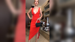 5. Boob hanging out of dress in try on – starting right away