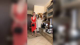 7. Boob hanging out of dress in try on – starting right away