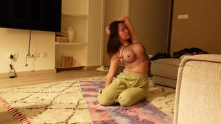 6. Asian nude yoga