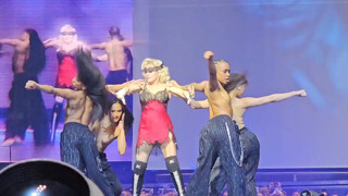 4. Madonna’s dancers lose their tops (1:18)