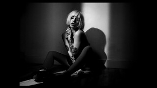 7. Tattooed girl spreads her legs at 9:05 in “B.T.S: Sheer Lingerie & Art Nude Photoshoot with model Heather (18+)”