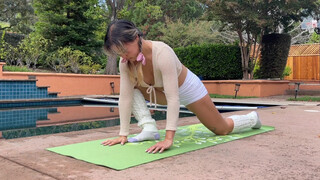 5. Getting Your Day Started With 3-Minute Poolside Yoga