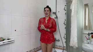 6. Josephine Stali Try on robes see through from 0:24