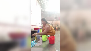 7. Indian shower braless transparent at 18:45