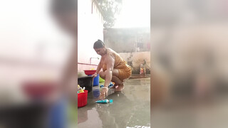 8. Indian shower braless transparent at 18:45