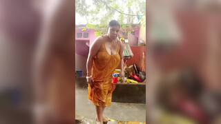 9. Indian shower braless transparent at 18:45