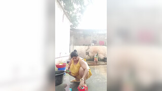 2. Indian shower braless transparent at 18:45