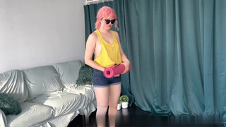 1. Some nipples slip throughout this yoga video