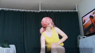 8. Some nipples slip throughout this yoga video