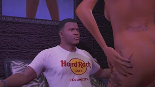Fully nude video game lap dance starts 1:06 ("GTA 5 PC Franklin Gets A Nude Lap Dance From Peach")