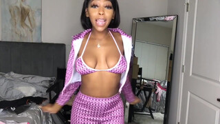 8. big titties under black see-thru outfit @ 6:58!