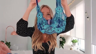 8. Cute girl does try on haul. Nips at 7:33 #2