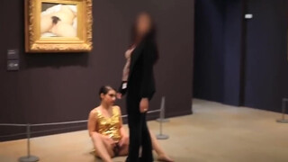 8. Performance Artist Does the Impossible, Shows Up Courbet's "Origin of the World"