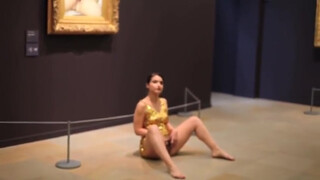 3. Performance Artist Does the Impossible, Shows Up Courbet's "Origin of the World"