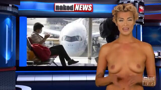 6. Naked news with topless pornstar in public Romi rain @4:57