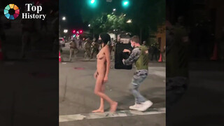 6. Breasts, pits and bush from a protester in Portland (another angle)