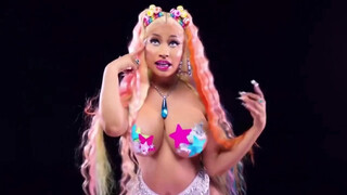 5. Nicki Minaj big bouncing boobs.. Trollz MV