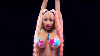 7. Nicki Minaj big bouncing boobs.. Trollz MV