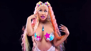 2. Nicki Minaj big bouncing boobs.. Trollz MV