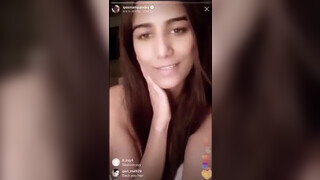 2. Poonam Pandey flashes her nipple on instagram live while naked in bed