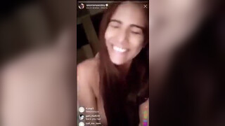 3. Poonam Pandey flashes her nipple on instagram live while naked in bed