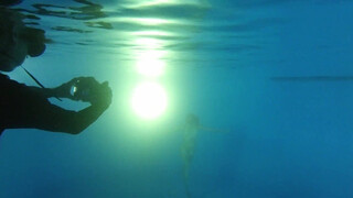2. Julia, underwater fine nude art, evening shoot. Bali
