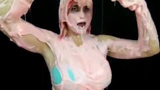 5. Busty Girl Gets Sexy Slimed @ 4:40
