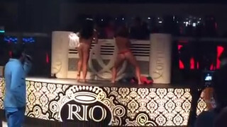 1. 2 Girls Strip Completely Naked On Stage