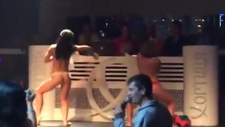 3. 2 Girls Strip Completely Naked On Stage