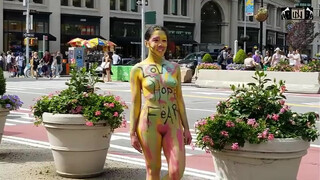 5. Asian Girl with Body Paint in New York