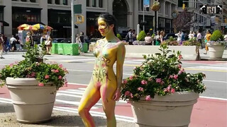 6. Asian Girl with Body Paint in New York