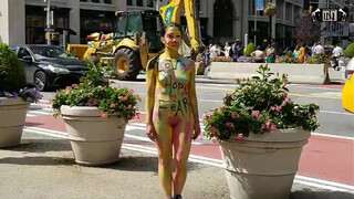 1. Asian Girl with Body Paint in New York