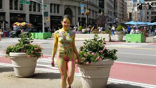7. Asian Girl with Body Paint in New York