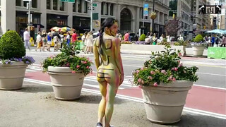 8. Asian Girl with Body Paint in New York
