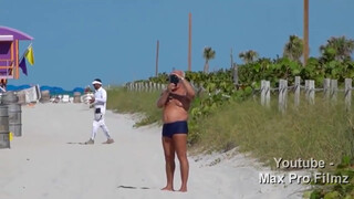 1. Micro Bikini beach try-on