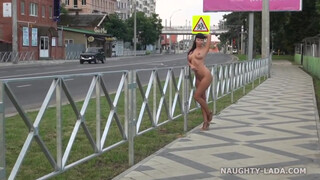 6. Naked stoll in the city (social distancing was maintained)