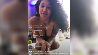 2. Hot naked girl instagram live | boobs | twerking