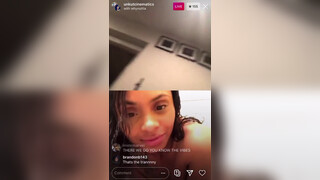 2. skinny girl Gets Naked and fingers On Insta Live