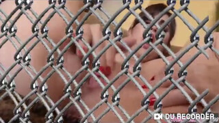 9. Another "jilling behind the fence" video : Female Orgasm Nude Big Boobs Natasha Pornhub Video# 1