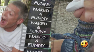 10. Another prankster with big naturals : Naked And Funny doggy accident HD_Like and Subscribe
