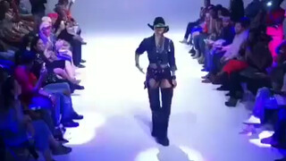 9. Model Exposes Boob in NYC Fashion Show