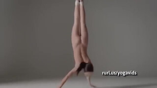 8. Spread eagle shaved pussy (watch it while you can) : NUDE YOGA PROFESSIONAL PERFORMANCE